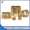 strong brass solid lubricant embeded bushing 18 * 24 * 30 mm diameter cylindrical sliding bearing sleeves in casting machine