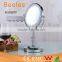 Ultra thin 8.5 inch round makeup mirror LED table mirror power by battery