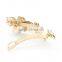 fashionable flower shape alloy enamel crystal hair clip