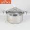 Hot sale in Africe free combination stainless steel soup pot set with steel lid and handles