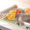 HOT Sale Silicone Handy Stainless Steel Foldable Drainer dish drying rack