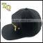 front golden zipper decoration good leather custom snapback hats