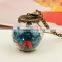 Fashion Jewelry Bottle Dried Flower Pendant Romantic Crystal Glass for Women Girls