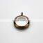 Latest Design 316L Stainless Steel Screw Chocolate Plain 25mm Floating Glass Lockets Pendant