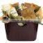 Small wholesale PU/PVC hand basket new storage basket gift basket leather gift basket basket