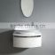 High gloss white with chrome decoractive cube modern bathroom vanity
