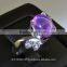 8x10 MM Pink Star Sapphire Ring Lab-Created Sterling Silver 92.5 Size 6.75