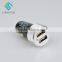 Shenzhen Factory Colorful USB Car Charger with Two USB Ports For Smartphones Pad and Laptops