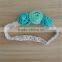 2015 new custom cotton crochet hand made flower knitting headband