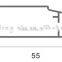 6063 T5 Aluminium profile with PVC wrapping wood grain for silding door -GL159