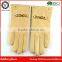 Fashion Women Gloves Winter Wool Lined Ladies Beige Leather Car Driving Gloves