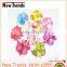 Beautiful orchid polyester flowers hair clip multicolor