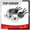 Aluminium forged marbel coated china products cookware set