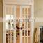 Interior Wooden Glass Double Sliding Door With Window Glass, Kitchen Room Sliding Door