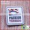 Wholesale black leather label patch for society jacket tote bags beanies