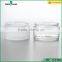 200ml black plastic cap transparent glass cosmetic cream jar