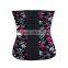 2015 best sell skull pattern 9 steel bones latex waist trainer