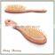 Bamboo hair brush with spray pump