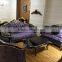 Factory price home/hotel living room sofas living room furniture, purple velvet sofa