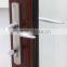 Broad Factory wood clad aluminum Bi-folding glass three sash door design for homes