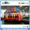Whosale 180Z PVC Tarpaulin Inflatable Disco Dome Games With LED Lights For Kids