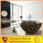 dark emperador marble stone tub free standing