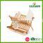 Kitchen Bamboo Folding Dish Rack/cabinet Dish Rack/wooden Dish Rack Wholesale