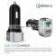 iFans QC 3.0 USB Charger For Car Aluminium type c + qc3.0+smart 2.4A 1 Year Warranty