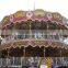 China Gold Amusement Park Equipment Manufacturer! amusement games / double-deck carousel