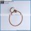 Western Unique Design Zinc Alloy Rose Gold Finishing Bathroom Accessories Wall Mounted Towel Ring