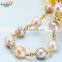 11-12mm profiled mixed colour jewel freshwater women pearl bracelets