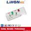 3 way universal power strip with on/off button and light