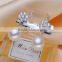 latest design of pearl earrings,fancy pearl inset dangling pearl earrings