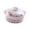 White eco-friendly melamine bowl with lid for baby food feeding