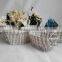 handmade wire mesh storage baskets for home decoration