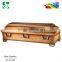 hot sale solid paduak wood coffin