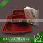 Black plastic microwave food container
