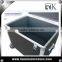 RK Astro Board Hinged Lid Flight case With Recessed Retractable Handle And End Castors Road case