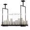 Scandinavian style led candle light chandelier with milky white glass