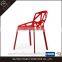 Modern design cheap black plastic chairs