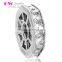 X245 Wholesale Silver Wheel Spacer Charm,925 Silver Crystal Charms Fit Bracelet