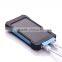 High quality 10000mah waterproof usb solar power phone charger