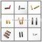 13mm Gold Metal Shoe Lace End Caps And Metal Aglet
