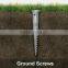ground screw anchor for fencein