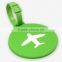 2016 Custom Gift Airplane Soft PVC Plastic Luggage Tags
