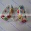 Charm jewelry silicone safty id wrist band with buttons