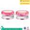 Beauty Containers Cosmetic Jars Plastic red Cap 5 G