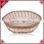 Wholesale Food Basket Tray Handmade Eco-friendly PE Rattan Felt Basket