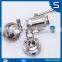 SS304 316 sanitary 1 inch butterfly valve