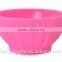 microwave bowl, kid bowl, silicone bowl shatterproof good hand feel baby favorite